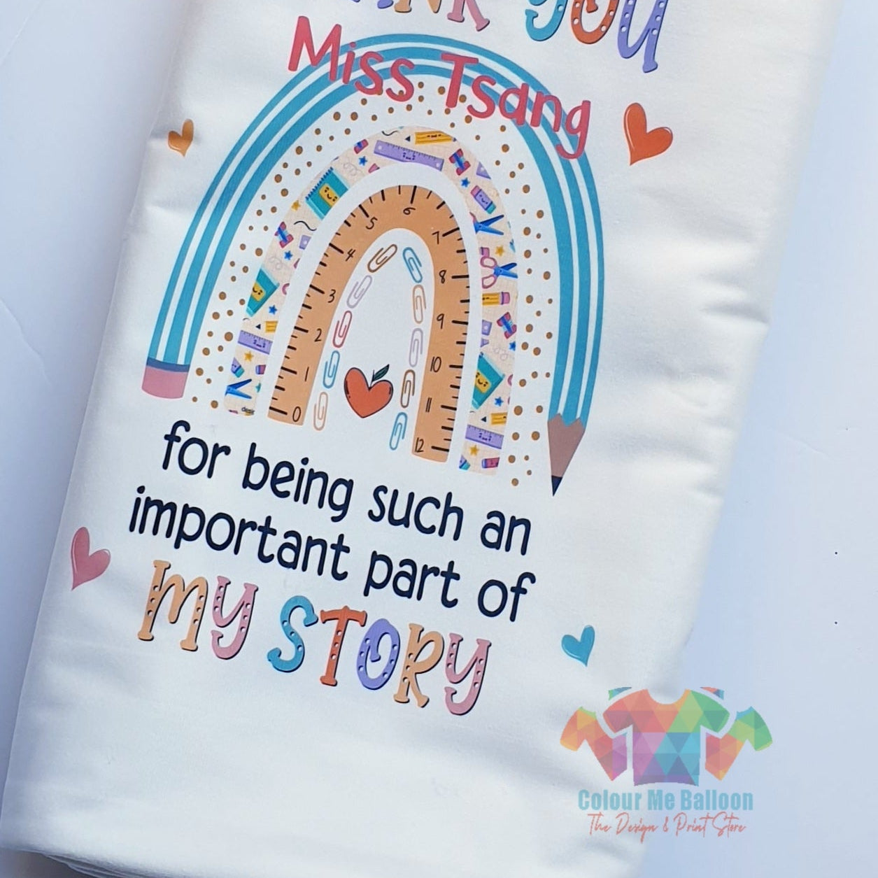 Personalised Thank You Velvet Cushion Cover