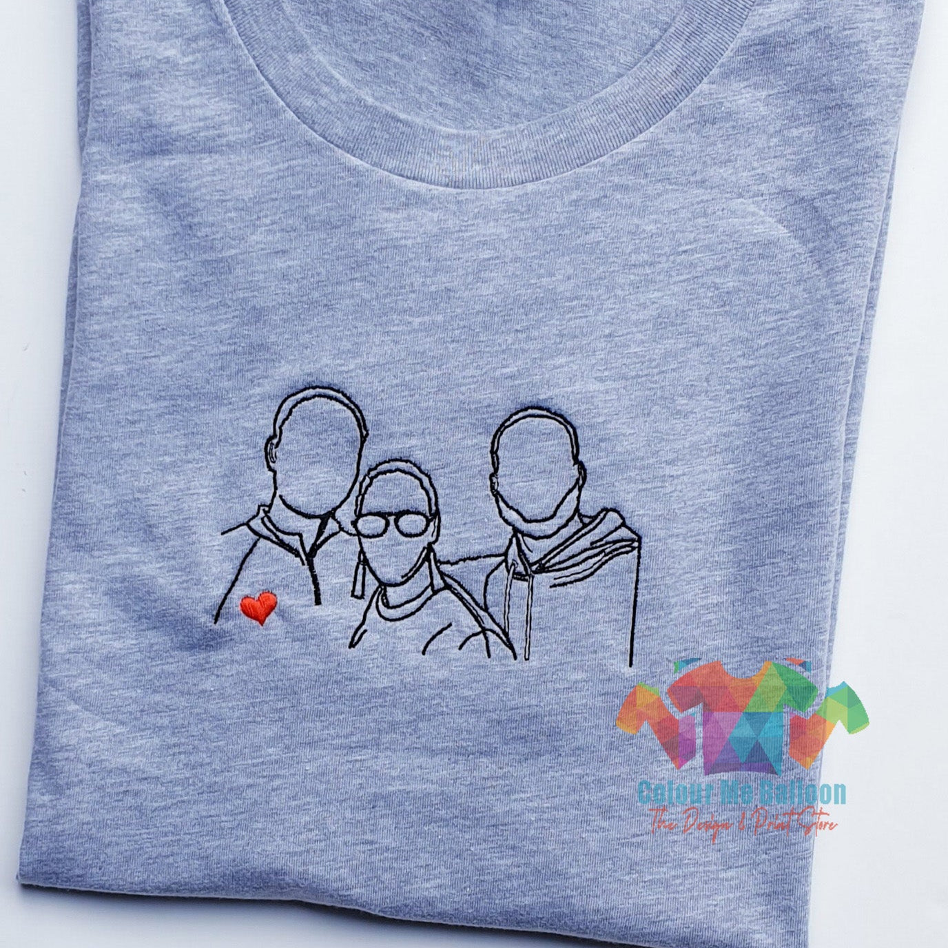 Personalised Photo Outline Embroidery