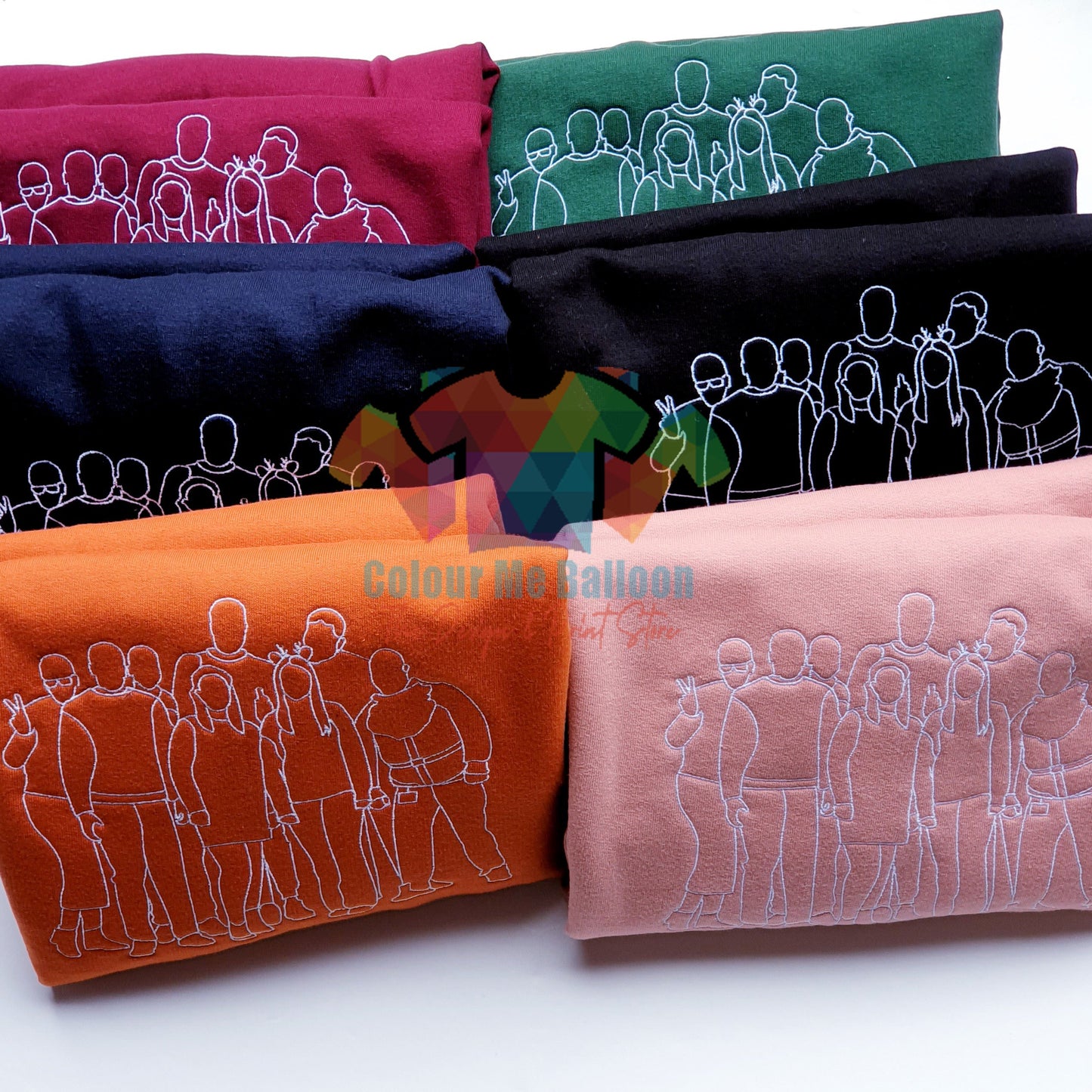 Personalised Photo Outline Embroidery