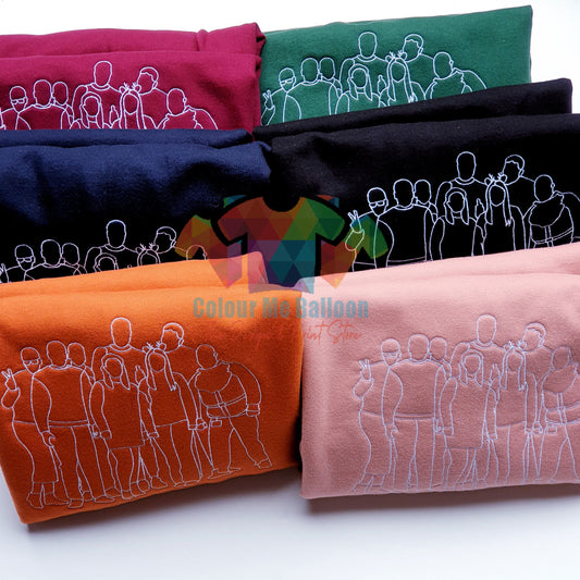 Personalised Photo Outline Embroidery