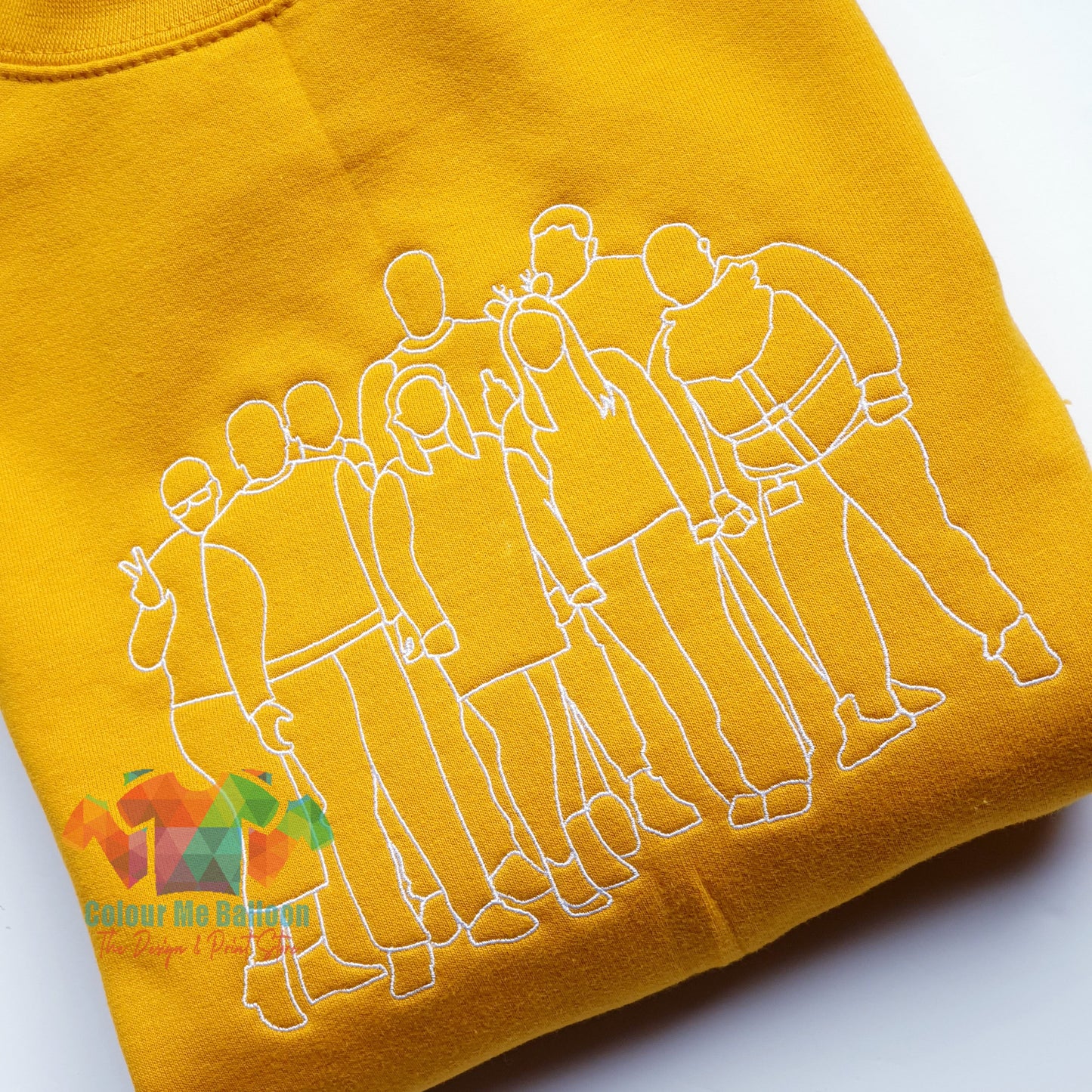 Personalised Photo Outline Embroidery