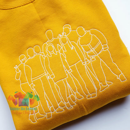 Personalised Photo Outline Embroidery