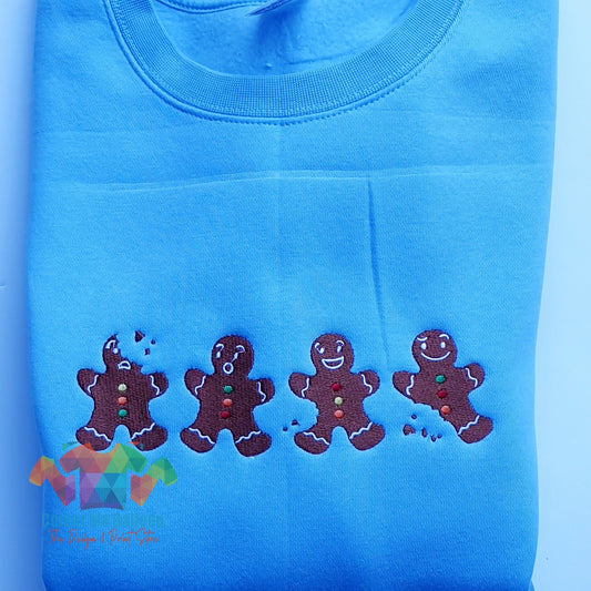 Gingerbread Embroidered Sweatshirt