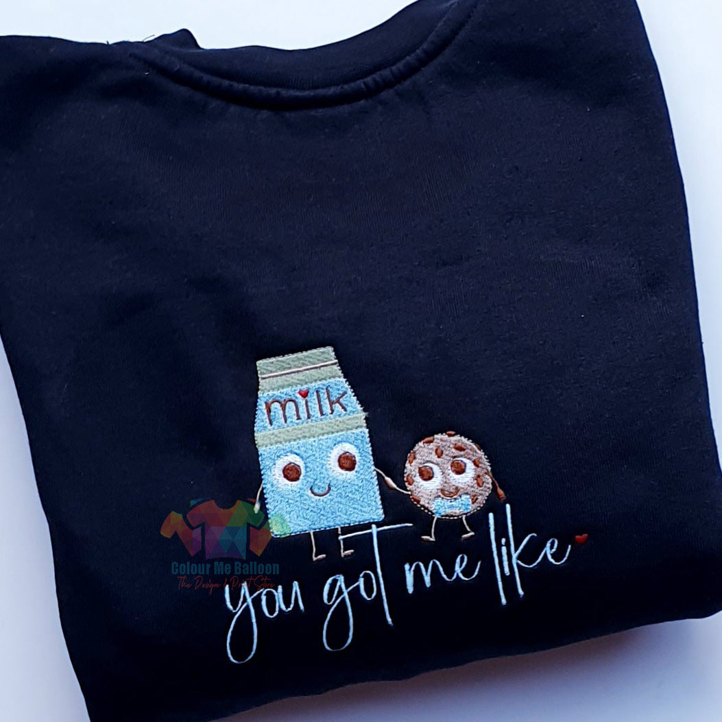 Milk & Cookie Embroidered Sweatshirt