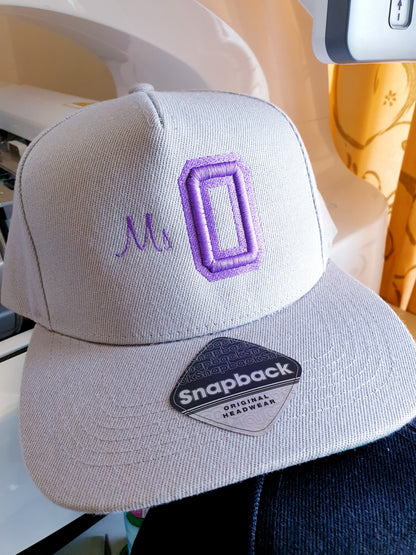 3D Embroidered Initial Cap