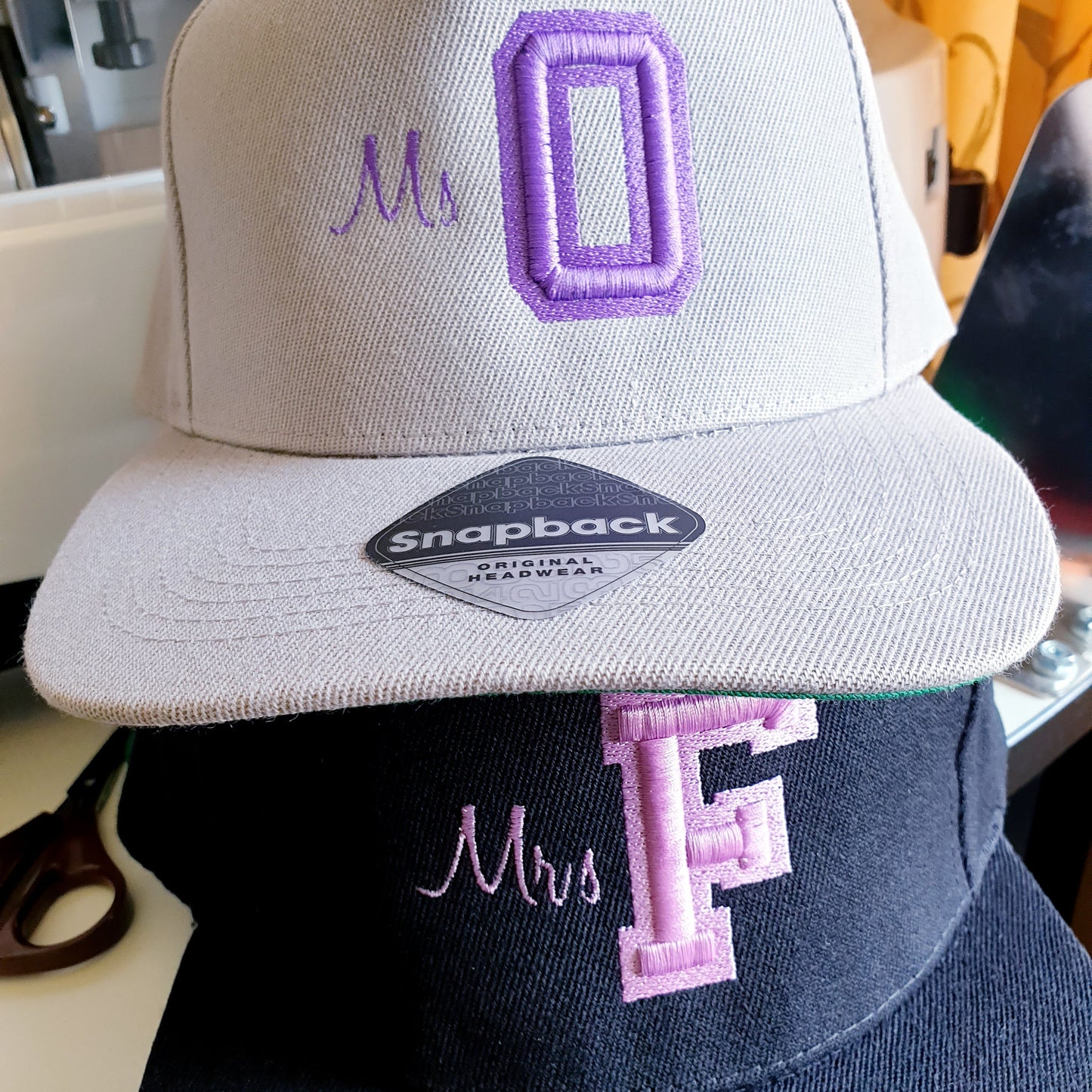 3D Embroidered Initial Cap