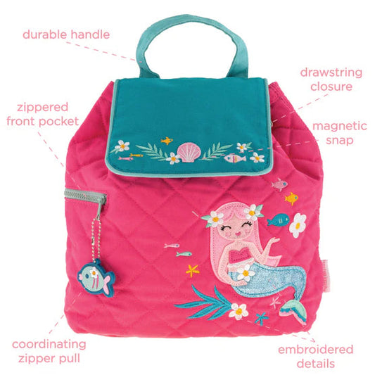 Personalised Stephen Joseph Quilted Backpack