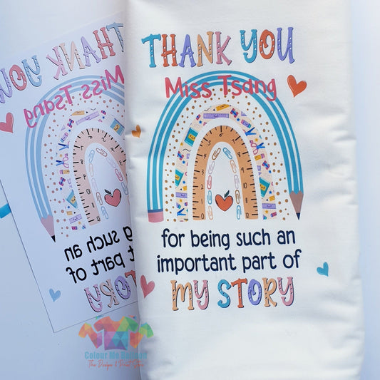 Personalised Thank You Velvet Cushion Cover