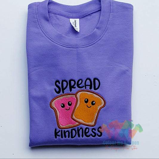 Spread Kindness Embroidered Sweatshirt